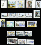 N°555/626 72 valeurs dont 1 bloc et 7 bandes neufs