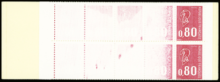 N°1816 Carnet de 20 timbres impression détruite su