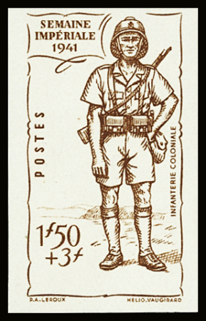 N°88d 1f50+3f lilas, essai brun non dentelé, variété