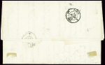 N°24 80c. rose en bande de 3, obl. GC 1769 sur LAC