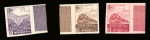 N°177b + n°178b + n°181b, tous 3 valeur omise, ND,