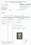 N°12b 5c vert foncé, neuf *, TTB, signature et certificat