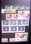 France, collection par multiples entre n°2779 et 3442, nombreuses petites variétés à étudier, TB