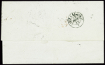 N°43A et n°46B, 10c. bistre R I et 20c. bleu T III
