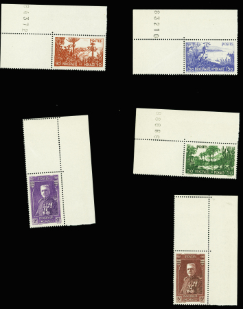 N°135/139 (tous CdF), neuf **, TB