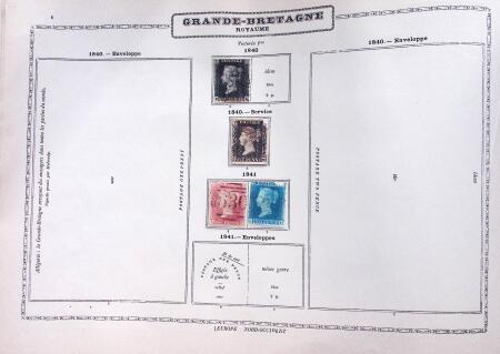 1840-1910, Old-time collection in Maury album inc.
