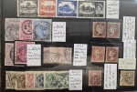 1854-1956, Belle sélection sur plaquettes de timbres
