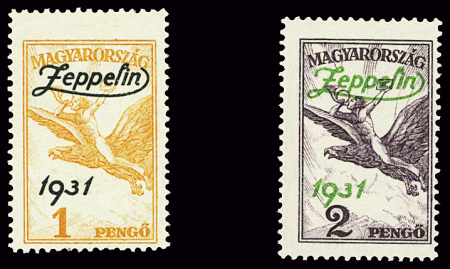 POSTE AERIENNE N°24 et 25 Zeppelin, TB, neufs **, TB