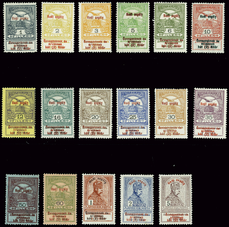 N°125 à 141 la série surchargée de 1914, neufs *, TB