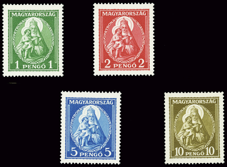 N°445 à 448 Madone et l'Enfant, la série, neufs *,