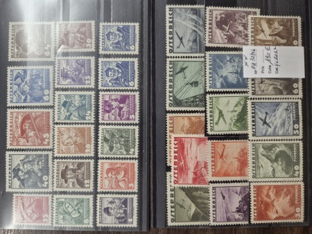 1908-1948, Belle sélection sur plaquettes de timbres