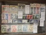 1908-1948, Belle sélection sur plaquettes de timbres