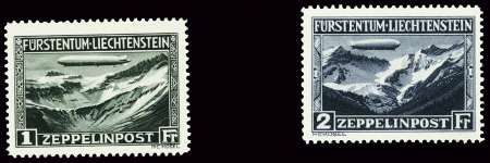POSTE AERIENNE N°7 et 8 : voyage du Zeppelin 1931,
