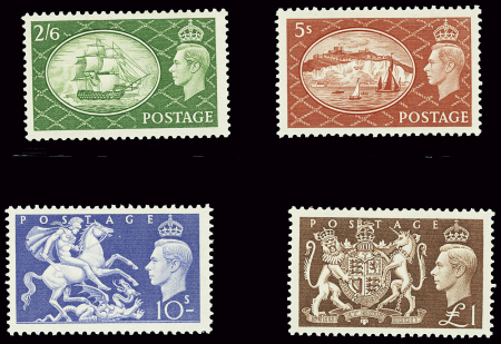 N°256 à 259 George VI gravé de 1951, neufs **, TB