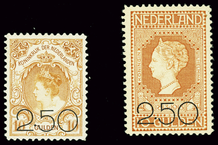 N°96 et 97 250 sur 10g. orange de 1920, neuf *, TB