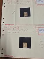 1849-1988, Ensemble de timbres sur cartes de lots provenant