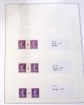 N°142 Semeuse Camée, 35c. violet, petit ensemble sur