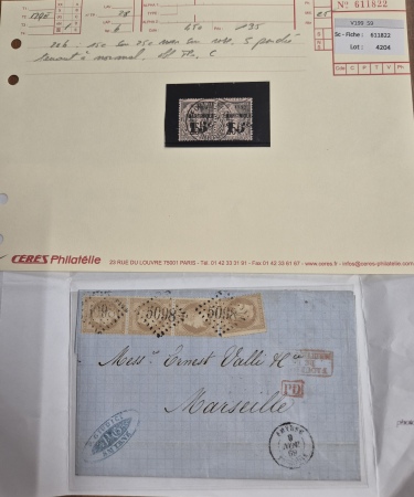 1880-1960env. Ensemble de timbres et lettres sur +100