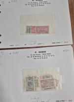 1880-1960env. Ensemble de timbres et lettres sur +100