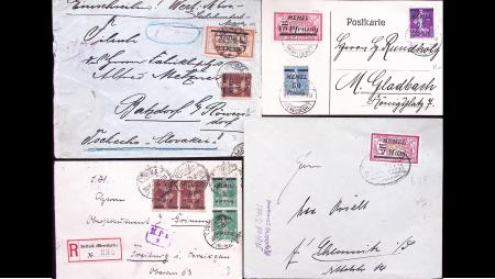 1820-1922 Très bel ensemble comprenant 225 lettres