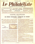 Journal  "Le philatéliste" du 1er novembre 1942 sur