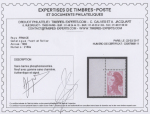 N°2180a 15c. rose, variété sans bande phosphorescente,