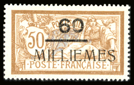 N°67 60 m. s. 50 c. brun et gris, neuf **, TTB