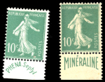 N°188 et 188A Phéna et Minéraline, neufs *, TB