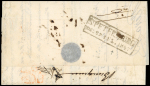 Griffe rectangulaire encadrée ST PETERSBURG du 29/7/1847