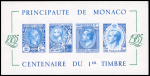 BLOCS-FEUILLETS N°33a centenaire du 1er timbre bloc
