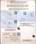 1843-1875, collection de lettres avec cachets de Lille