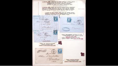 1843-1875, collection de lettres avec cachets de Lille
