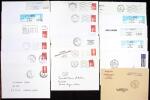 148 lettres et documents modernes de Guyane avec EMA, CAD divers dont "Agence commerciale de cayenne" (1994), "Centre de chèques postaux 973 Cayenne" 