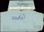 Télégramme de Gérald Taylor expédié du Groenland (10.2.1950) pour l'hotel Ritz à Paris. TB