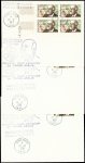 TAAF PA n°19, 25F Charcot obl Terre Adélie (19.12.1961 - 1er jr) sur 4 lettres et Kerguelen (29.12.1961 - sur 1 lettre). TB