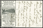 CP annonces Contal n°1126 AFF n°55 entaillé CA avec pubs Marie Frères Médecins Inventeurs - Belle Jardinière - Offre de capitaux Nouette. TB