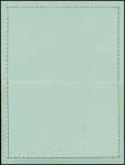 Carte lettre 15c Sage TSC Fêtes de Jeanne d'Arc carton bleu-vert. TB