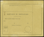 Mandat de poste international Sag P7 - date juin 1889 obl Paris (1890) (Sag P7). TB
