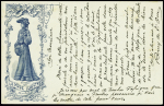 CP 10c Mouchon retouché rose TSC La Mode illustrée obl (1904) (Mou D5). TB