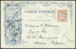 CP 10c Mouchon retouché rose TSC La Mode illustrée obl (1904) (Mou D5). TB