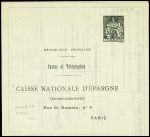 Pneu Caisse d'épargne 2 volets 30c + 30c Chaplain noir (Cha B31). Neuf. TB