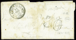 BOUCHES-DU-RHONE lettre non aff avec CAD T22 "Ste Maries