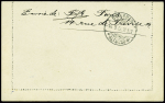 N°102 en paire obl Paris 2 r. Milton (1900) sur entier carte-lettre 15c Sage pour Dresde (Allemagne). TB