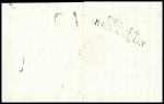 Lettre avec MP "Deb 24 Besançon" (1821) ind 15. TB