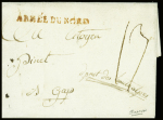 Lettre avec petite MP rouge "Armée du Nord" (An 3). TB