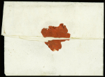 Lettre avec petite MP rouge "Armée du Nord" (An 3). TB