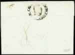 Lettre avec MP "P 85 P San Remo" (1809) ind 18. TB