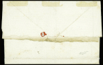 Lettre (nom du destinataire rayé) avec MP "Armée de la Moselle" (près Charleroi 1794), ind 17. TB