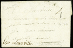 MOSELLE - Lettre de 1779 avec 2 marques manuscrites