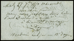 Papillon de Metz le 27 septembre 1870 pour Valenciennes avec mention manuscrite "Medecin-major du 12e Dragon". TB